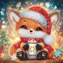 Load image into Gallery viewer, Christmas Fox 30*30CM(Canvas) Partial Special Shaped Drill Diamond Painting
