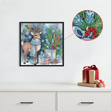 Load image into Gallery viewer, Christmas Deer 30*30CM(Canvas) Partial Special Shaped Drill Diamond Painting
