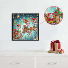 Load image into Gallery viewer, Christmas Deer 30*30CM(Canvas) Partial Special Shaped Drill Diamond Painting
