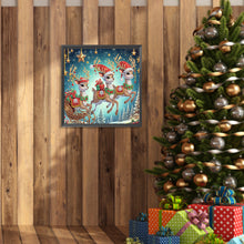 Load image into Gallery viewer, Christmas Deer 30*30CM(Canvas) Partial Special Shaped Drill Diamond Painting
