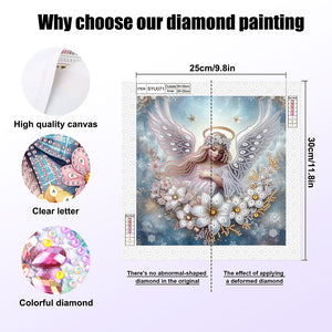 Angel 30*30CM(Canvas) Partial Special Shaped Drill Diamond Painting