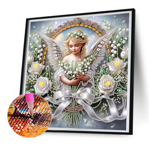 Angel 30*30CM(Canvas) Partial Special Shaped Drill Diamond Painting