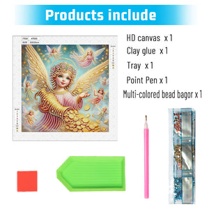 Angel 30*30CM(Canvas) Partial Special Shaped Drill Diamond Painting