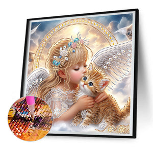 Angel 30*30CM(Canvas) Partial Special Shaped Drill Diamond Painting