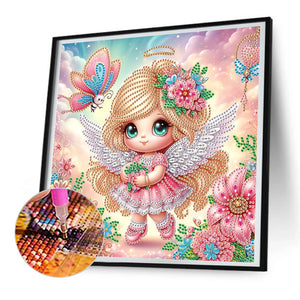 Angel 30*30CM(Canvas) Partial Special Shaped Drill Diamond Painting