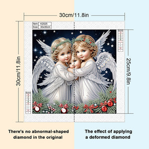 Angel 30*30CM(Canvas) Partial Special Shaped Drill Diamond Painting