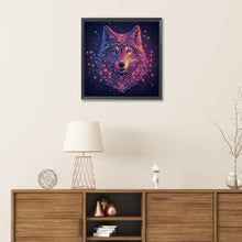 Load image into Gallery viewer, Starlight Animal Wolf 30*30CM(Canvas) Partial Special Shaped Drill Diamond Painting
