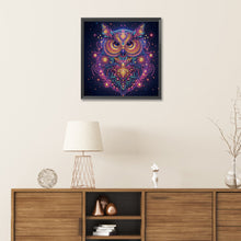 Load image into Gallery viewer, Starlight Animal Owl 30*30CM(Canvas) Partial Special Shaped Drill Diamond Painting
