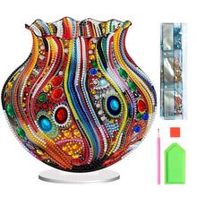 Load image into Gallery viewer, Acrylic 2D Flat Print Art Vase DIY Table Top Diamond Painting Ornament Kits

