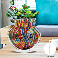 Load image into Gallery viewer, Acrylic 2D Flat Print Art Vase DIY Table Top Diamond Painting Ornament Kits
