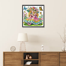 Load image into Gallery viewer, Spring Garden Girl 30*30CM(Canvas) Partial Special Shaped Drill Diamond Painting
