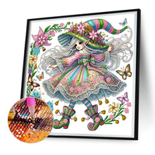 Load image into Gallery viewer, Spring Garden Girl 30*30CM(Canvas) Partial Special Shaped Drill Diamond Painting
