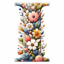 Load image into Gallery viewer, Flower Letter I 30*30CM(Canvas) Full Round Drill Diamond Painting
