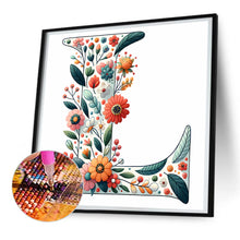 Load image into Gallery viewer, Flower Letter M 30*30CM(Canvas) Full Round Drill Diamond Painting
