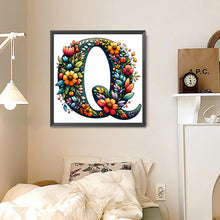 Load image into Gallery viewer, Flowery Letter Q 30*30CM(Canvas) Full Round Drill Diamond Painting
