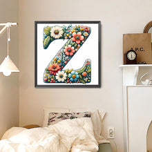 Load image into Gallery viewer, Flower Letter Z 30*30CM(Canvas) Full Round Drill Diamond Painting
