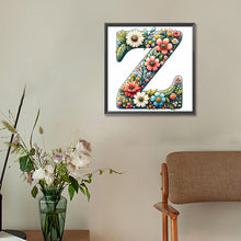 Load image into Gallery viewer, Flower Letter Z 30*30CM(Canvas) Full Round Drill Diamond Painting
