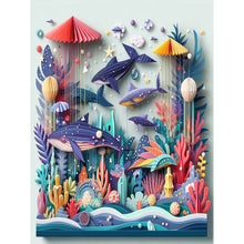 Load image into Gallery viewer, Paper Quilling Underwater World 30*40CM(Canvas) Full Round Drill Diamond Painting
