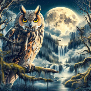 Owl 40*40CM(Picture) Full Square Drill Diamond Painting