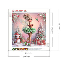 Load image into Gallery viewer, Christmas Elf Girl 30*30CM(Canvas) Partial Special Shaped Drill Diamond Painting
