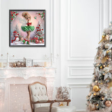 Load image into Gallery viewer, Christmas Elf Girl 30*30CM(Canvas) Partial Special Shaped Drill Diamond Painting
