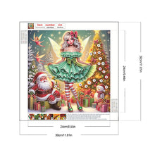 Load image into Gallery viewer, Christmas Elf Girl 30*30CM(Canvas) Partial Special Shaped Drill Diamond Painting
