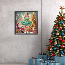 Load image into Gallery viewer, Christmas Elf Girl 30*30CM(Canvas) Partial Special Shaped Drill Diamond Painting
