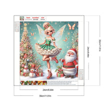 Load image into Gallery viewer, Christmas Elf Girl 30*30CM(Canvas) Partial Special Shaped Drill Diamond Painting
