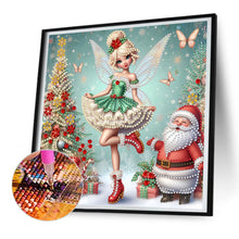 Load image into Gallery viewer, Christmas Elf Girl 30*30CM(Canvas) Partial Special Shaped Drill Diamond Painting
