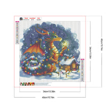 Load image into Gallery viewer, Dragon And Snow House 40*40CM(Canvas) Full Round Drill Diamond Painting
