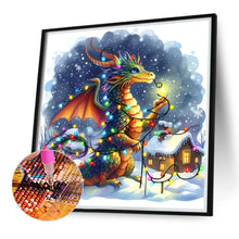 Load image into Gallery viewer, Dragon And Snow House 40*40CM(Canvas) Full Round Drill Diamond Painting
