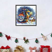 Load image into Gallery viewer, Dragon And Snow House 40*40CM(Canvas) Full Round Drill Diamond Painting
