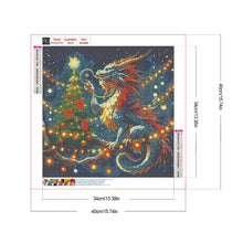 Load image into Gallery viewer, Dragon And Christmas Tree 40*40CM(Canvas) Full Round Drill Diamond Painting
