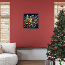 Load image into Gallery viewer, Dragon And Christmas Tree 40*40CM(Canvas) Full Round Drill Diamond Painting
