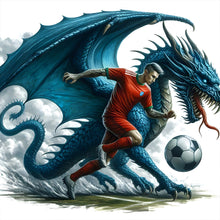 Load image into Gallery viewer, Dragon And Football 40*40CM(Canvas) Full Round Drill Diamond Painting
