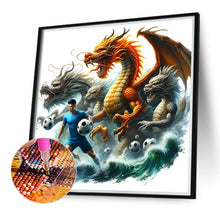 Load image into Gallery viewer, Dragon And Football 40*40CM(Canvas) Full Round Drill Diamond Painting
