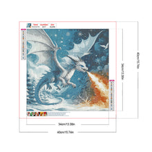 Load image into Gallery viewer, Dragon Breathing Fire 40*40CM(Canvas) Full Round Drill Diamond Painting
