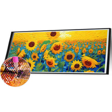 Load image into Gallery viewer, Sunflower 70*30CM(Canvas) Full Round Drill Diamond Painting
