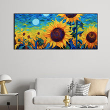 Load image into Gallery viewer, Sunflower 70*30CM(Canvas) Full Round Drill Diamond Painting
