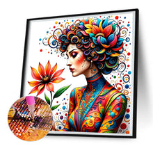 Load image into Gallery viewer, Girl 30*30CM(Canvas) Full Round Drill Diamond Painting
