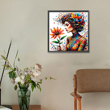 Load image into Gallery viewer, Girl 30*30CM(Canvas) Full Round Drill Diamond Painting
