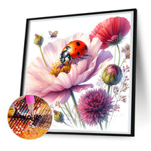 Load image into Gallery viewer, Flowers And Ladybugs 30*30CM(Canvas) Full Round Drill Diamond Painting
