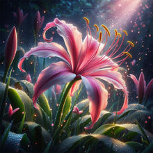 Load image into Gallery viewer, Pink Lily 30*30CM(Canvas) Full Round Drill Diamond Painting
