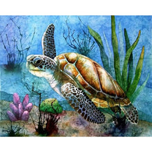 Load image into Gallery viewer, Sea Turtles 50*40CM(Canvas) Full Square Drill Diamond Painting
