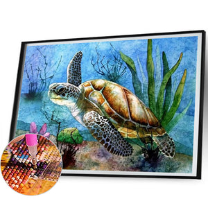 Sea Turtles 50*40CM(Canvas) Full Square Drill Diamond Painting