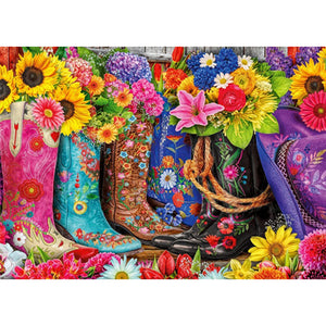 Flower Water Shoes 68*50CM(Picture) Full AB Round Drill Diamond Painting