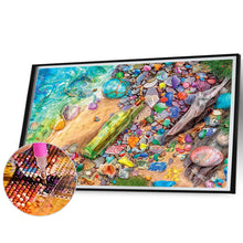 Load image into Gallery viewer, Seaside Glass Bottle 68*50CM(Picture) Full AB Round Drill Diamond Painting
