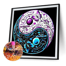 Load image into Gallery viewer, Tai Chi Yin Yang Butterfly 30*30CM(Picture) Full AB Round Drill Diamond Painting
