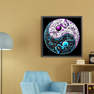 Tai Chi Yin Yang Butterfly 30*30CM(Picture) Full AB Round Drill Diamond Painting