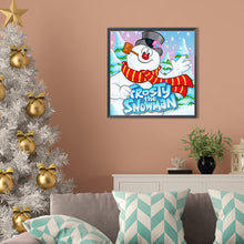 Load image into Gallery viewer, Snowman 40*40CM(Picture) Full AB Round Drill Diamond Painting
